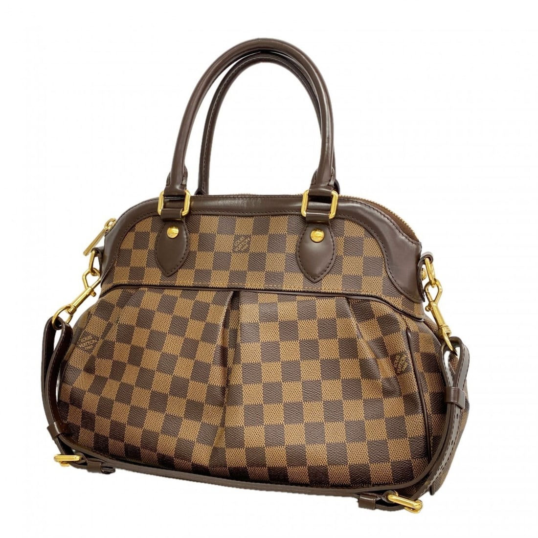Louis Vuitton Damier Trevi PM Handbag N51997 Ebene 2-way bag for women: --- Catalog ---Category: SizeSize (HxWxD): 26cm x 33cm x 15cm / 10.23'' x 12.99'' x 5.9''Category: DesignType: HandbagColor: EbeneGender: WomenCategory: GeneralMPN: N51997Brand: Louis Vuitton--- Item 