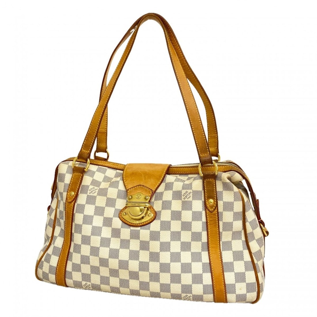 Louis Vuitton Damier Azur Streza PM Shoulder Bag N42220 White Women's: --- Catalog ---Category: SizeSize (HxWxD): 22cm x 39cm x 12cm / 8.66'' x 15.35'' x 4.72''Category: DesignType: Shoulder bagColor: WhiteGender: WomenCategory: GeneralMPN: N42220Brand: Louis Vuitton--- 