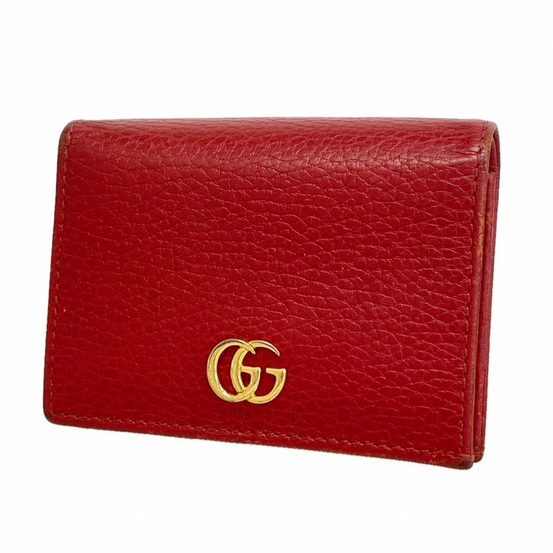 Gucci GG Marmont Wallet 456126 Leather Red Women's: --- Catalog ---Category: SizeSize (HxWxD): 9cm x 11cm x 2.5cm / 3.54'' x 4.33'' x 0.98''Category: DesignType: Wallet (bi-fold)Color: Red colorGender: WomenMaterial: Leather Category: GeneralMPN: 45612
