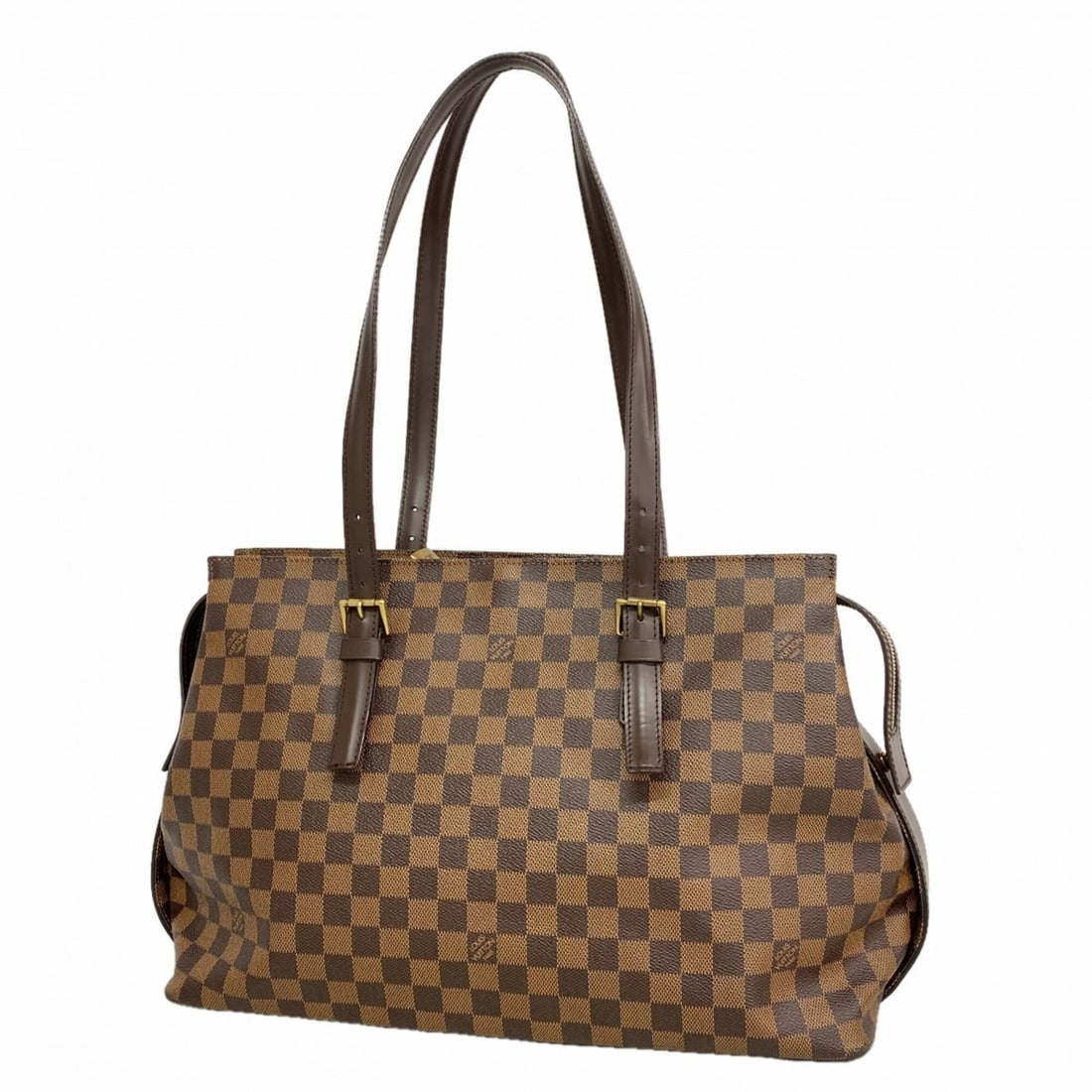 Louis Vuitton Damier Chelsea Shoulder Bag N51119 Ebene (Women's): --- Catalog ---Category: SizeSize (HxWxD): 27.5cm x 40.5cm x 14cm / 10.82'' x 15.94'' x 5.51''Category: DesignType: Shoulder bagColor: EbeneGender: WomenCategory: GeneralMPN: N51119Brand: Louis Vuitto