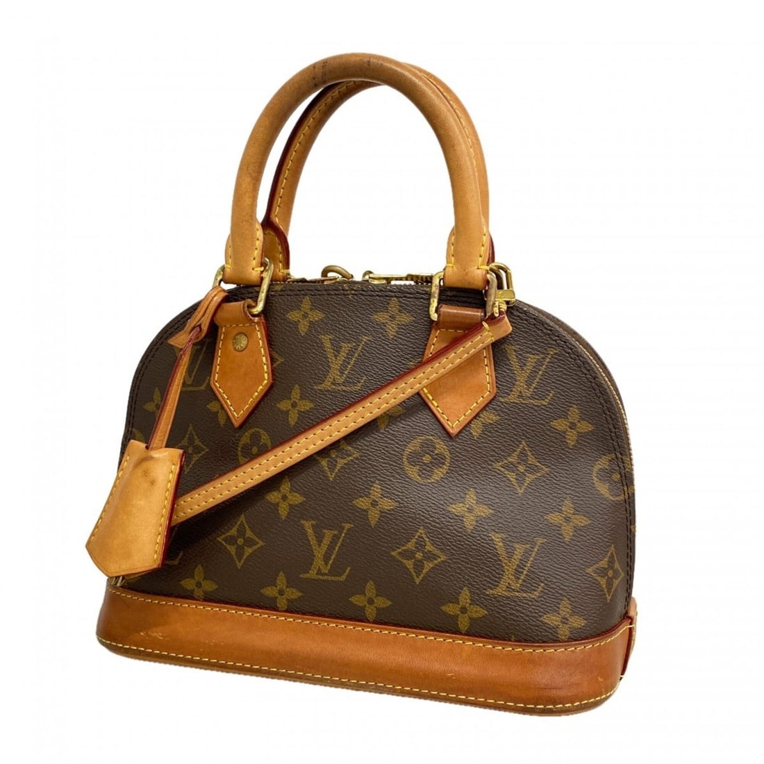 Louis Vuitton Alma BB Monogram Handbag M53152 Brown 2-way bag for women (1 of 11)