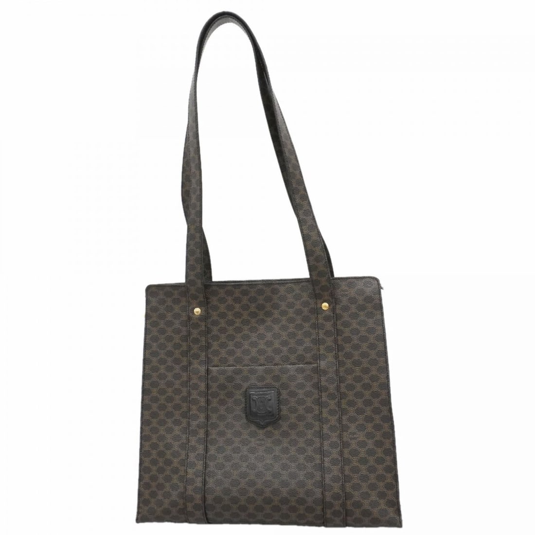Celine Macadam Tote Bag, Black, Women's: --- Catalog ---Category: SizeSize (HxWxD): 30cm x 32cm x 11.5cm / 11.81'' x 12.59'' x 4.52''Category: DesignType: Tote bagColor: BlackGender: WomenMaterial: PVC Hardware Color: GoldCategory: GeneralBr