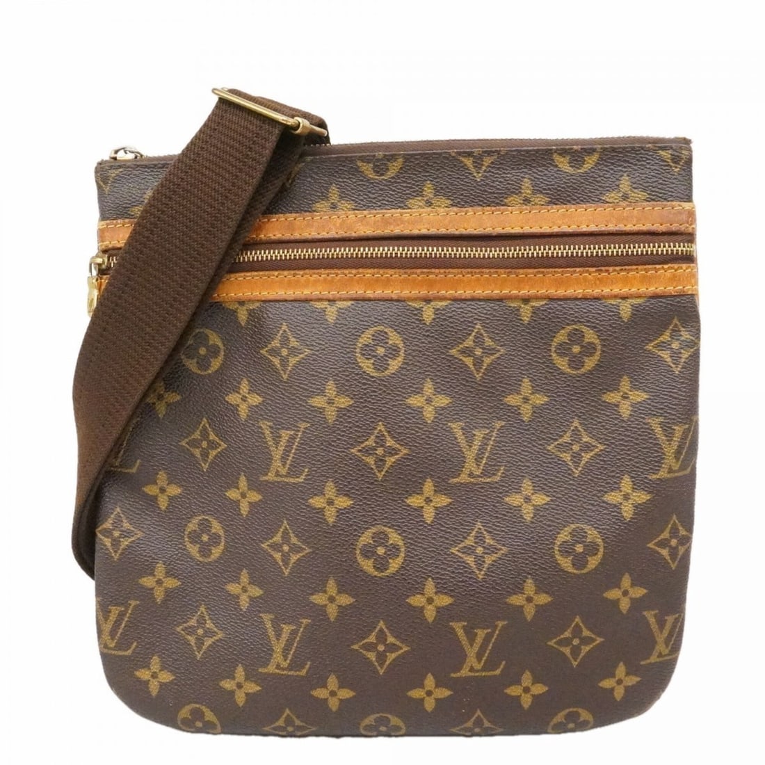 Louis Vuitton Monogram Pochette Bosphore Shoulder Bag M40044 Brown Women's: --- Catalog ---Category: SizeSize (HxWxD): 26cm x 26cm x 2cm / 10.23'' x 10.23'' x 0.78''Category: DesignType: Shoulder bagColor: BrownGender: WomenCategory: GeneralMPN: M40044Brand: Louis Vuitton--- 
