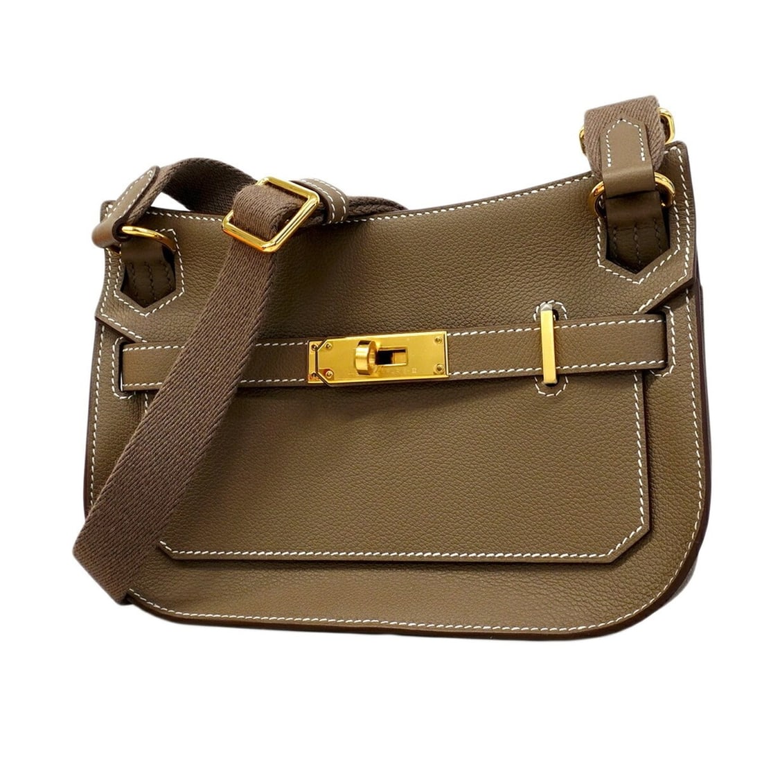 Hermes Jypsiere Mini Shoulder Bag, Evercolor, Etoupe, W Stamp, Women's: --- Catalog ---Category: SizeSize (HxWxD): 15cm x 22cm x 5cm / 5.9'' x 8.66'' x 1.96''Category: DesignType: Shoulder bagColor: Etoupe grayGender: WomenHardware Color: GoldCategory: GeneralBrand: Herme