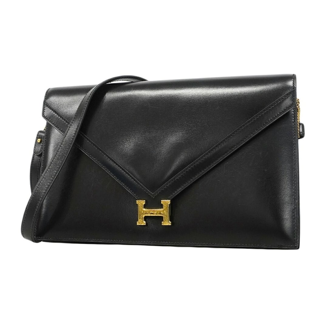 Hermes Liddy Shoulder Bag, Box Calf Leather, Black, ?O Stamp: --- Catalog ---Category: SizeSize (HxWxD): 18cm x 26cm x 4cm / 7.08'' x 10.23'' x 1.57''Category: DesignType: Shoulder bagColor: BlackMaterial: Box calf leather Hardware Color: GoldCategory: GeneralBr