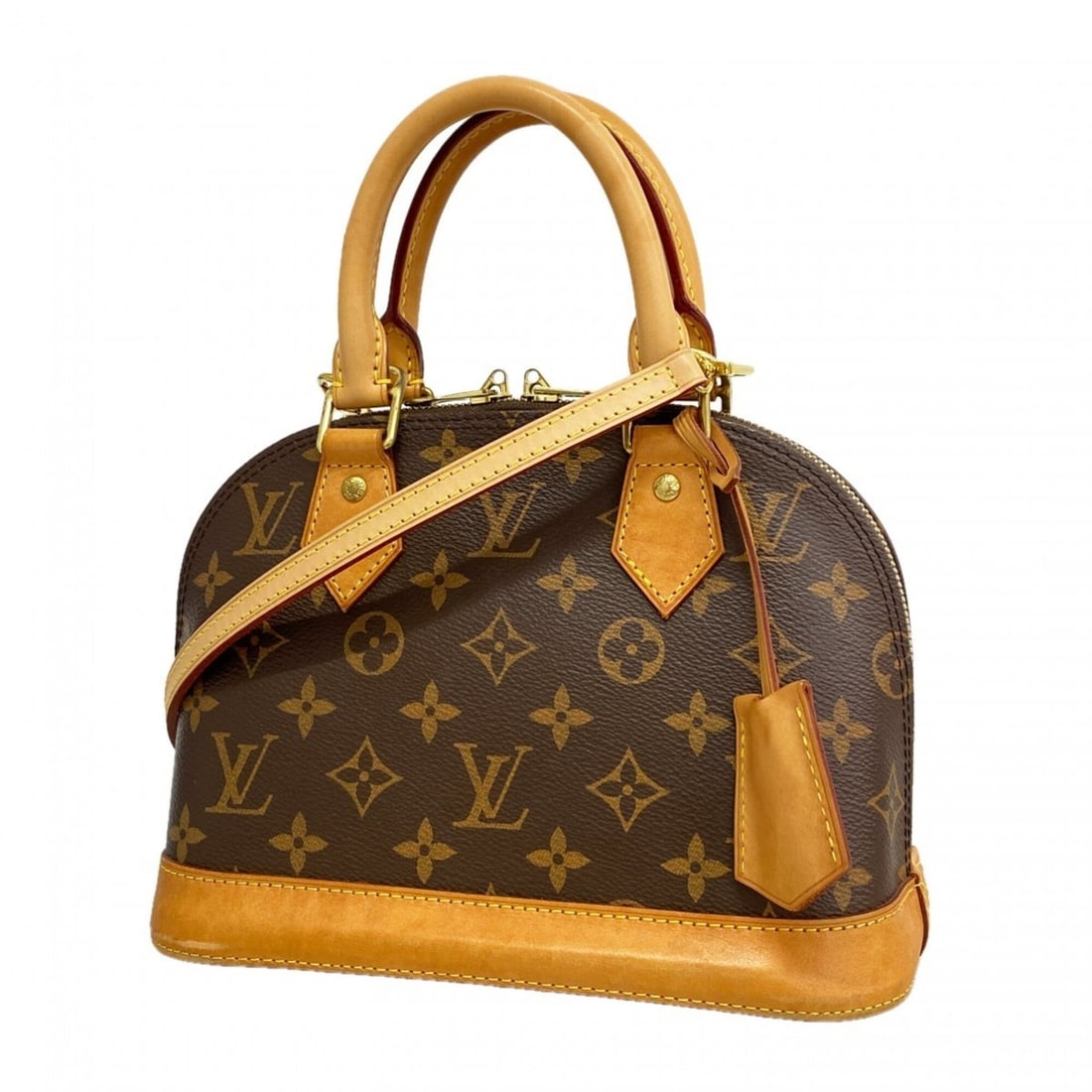 Louis Vuitton Alma BB Monogram Handbag M53152 Brown 2-way bag for women: --- Catalog ---Category: SizeSize (HxWxD): 17cm x 23cm x 11cm / 6.69'' x 9.05'' x 4.33''Category: DesignType: HandbagColor: BrownGender: WomenCategory: GeneralMPN: M53152Brand: Louis Vuitton--- Item L