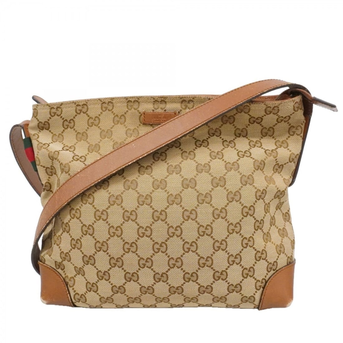 Gucci GG Canvas Sherry Line Shoulder Bag 337598 Beige Brown Women's: --- Catalog ---Category: SizeSize (HxWxD): 24.5cm x 28cm x 9cm / 9.64'' x 11.02'' x 3.54''Category: DesignType: Shoulder bagColor: Beige, BrownGender: WomenMaterial: Canvas Hardware Color: SilverCateg