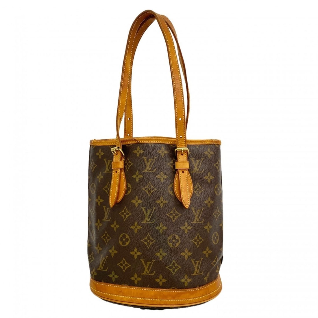 Louis Vuitton Monogram Bucket PM Tote Bag M42238 Brown (Women's): --- Catalog ---Category: SizeSize (HxWxD): 25.5cm x 23cm x 16cm / 10.03'' x 9.05'' x 6.29''Category: DesignType: Tote bagColor: BrownGender: WomenCategory: GeneralMPN: M42238Brand: Louis Vuitton--- It