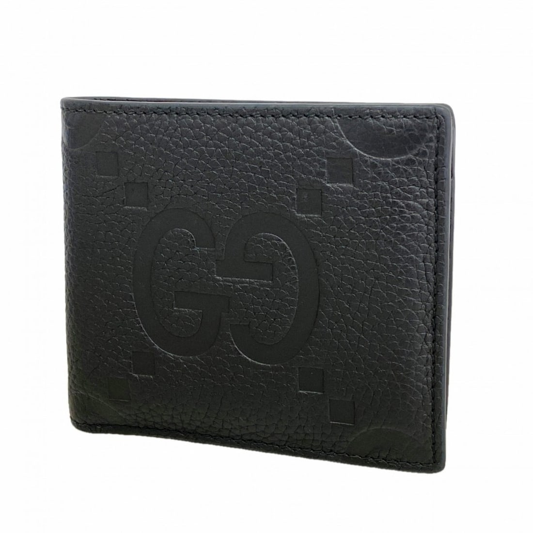 Gucci Jumbo GG Wallet 739479 Leather Black Men's: --- Catalog ---Category: SizeSize (HxWxD): 9.5cm x 11cm x 2cm / 3.74'' x 4.33'' x 0.78''Category: DesignType: Wallet (bi-fold)Color: BlackGender: MenMaterial: Leather Category: GeneralMPN: 739479Brand