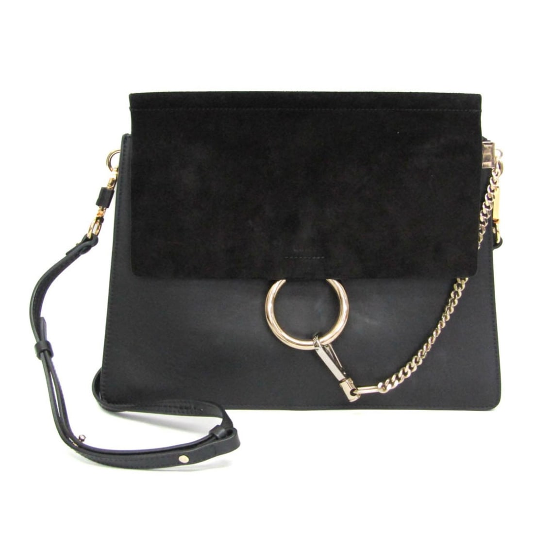 Chloé Faye Medium Women's Leather,Suede Shoulder Bag Black: --- Catalog ---Category: SizeSize (HxWxD): 25cm x 31.5cm x 2cm / 9.84'' x 12.4'' x 0.78''Strap Length: 79cm - 93cm / 31.1'' - 36.61''Category: DesignType: Shoulder bagColor: BlackGender: WomenClosure:
