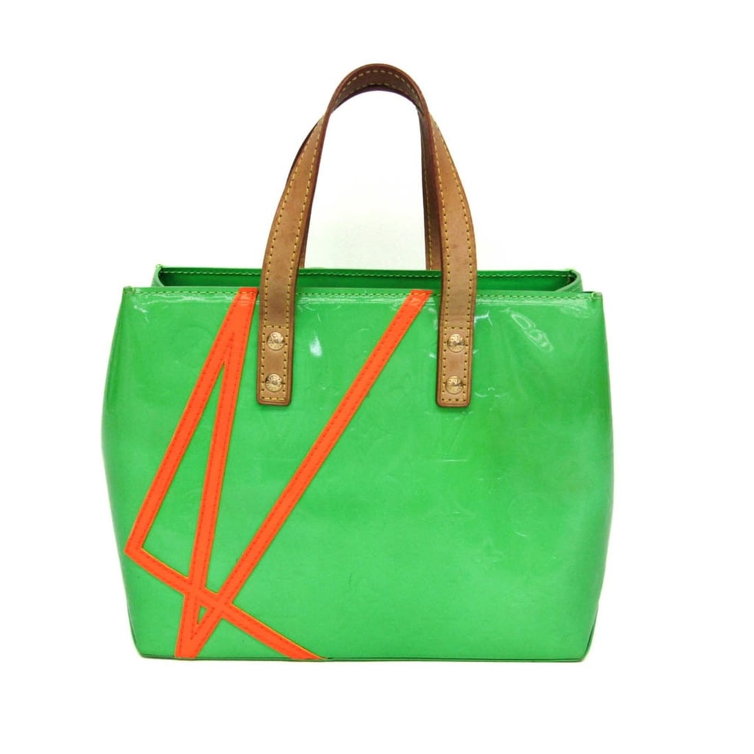 Louis Vuitton Vernis Read PM Fluo Robert Wilson Collaboration M91904 Women's Handbag Green,Orange: --- Catalog ---Category: SizeHandle Drop: 10.00cm / 3.94''Size (HxWxD): 18cm x 22cm x 10cm / 7.08'' x 8.66'' x 3.93''Handle Length: 27cm / 10.62''Category: DesignType: HandbagColor: Green, OrangeGende