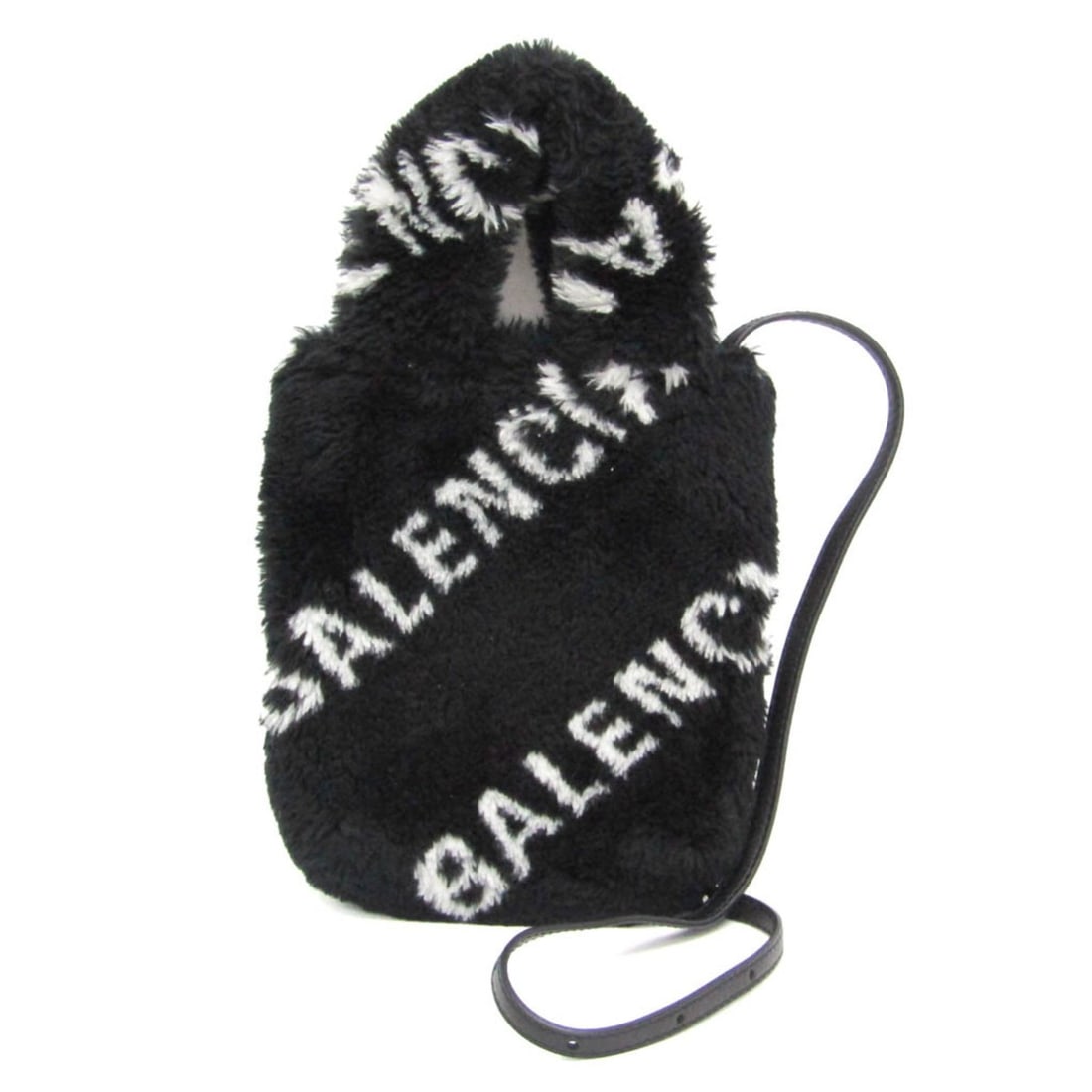 Balenciaga Everyday Phone Holder 596564 Women's Leather,Faux Fur Handbag,Shoulder Bag Black,White: --- Catalog ---Category: SizeSize (HxWxD): 18.5cm x 16cm x 5cm / 7.28'' x 6.29'' x 1.96''Strap Length: 62cm - 119cm / 24.4'' - 46.85''Handle Length: 23cm / 9.05''Category: DesignType: Handbag, Shoulde