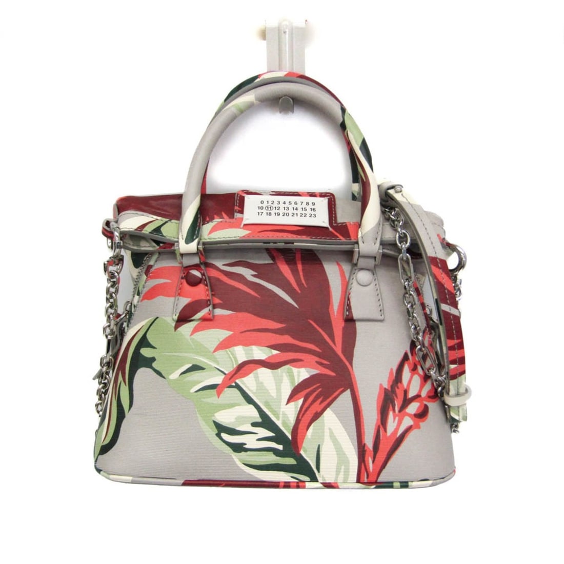 Maison Margiela 5AC Tapestry Small S35WG0227 Women's Leather Shoulder Bag Gray,Green,Red Color: --- Catalog ---Category: SizeSize (HxWxD): 22cm x 22.5cm x 10.5cm / 8.66'' x 8.85'' x 4.13''Strap Length: 115cm - 129cm / 45.27'' - 50.78''Handle Length: 29cm / 11.41''Category: DesignType: Shoulder b