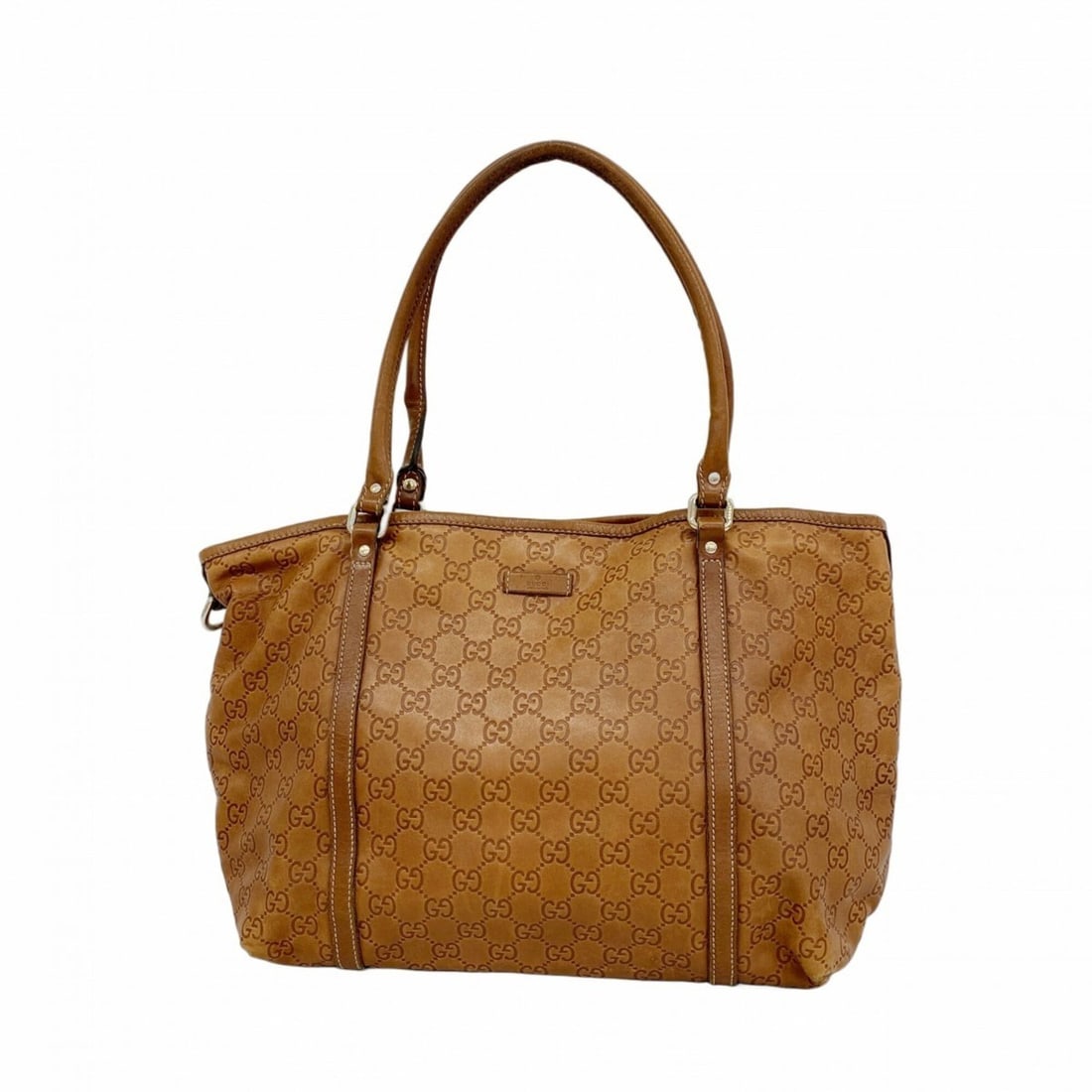 Gucci tote bag, Guccissima pattern, 197953, leather, brown, women's.: --- Catalog ---Category: SizeSize (HxWxD): 28cm x 35cm x 15cm / 11.02'' x 13.77'' x 5.9''Category: DesignType: Tote bagColor: BrownGender: WomenMaterial: Leather Hardware Color: GoldCategory: GeneralM