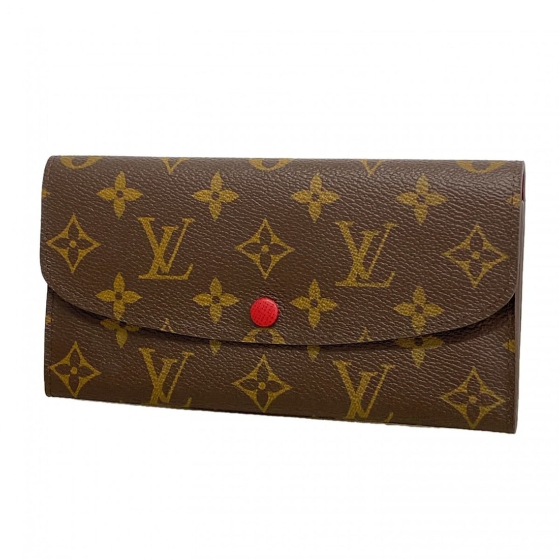 Louis Vuitton Monogram Portefeuille Emilie Long Wallet M60136 Brown Rouge Women's: --- Catalog ---Category: SizeSize (HxWxD): 10cm x 19cm x 2cm / 3.93'' x 7.48'' x 0.78''Category: DesignType: Long wallet (bi-fold)Color: Brown, RougeGender: WomenCategory: GeneralMPN: M60136Brand: Lou