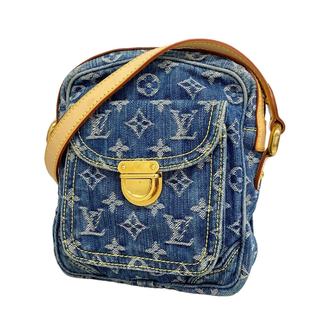 Louis Vuitton Monogram Denim Shoulder Bag Camera M95348 Blue Women's: --- Catalog ---Category: SizeSize (HxWxD): 19cm x 16cm x 7cm / 7.48'' x 6.29'' x 2.75''Category: DesignType: Shoulder bagColor: BlueGender: WomenCategory: GeneralMPN: M95348Brand: Louis Vuitton--- Ite