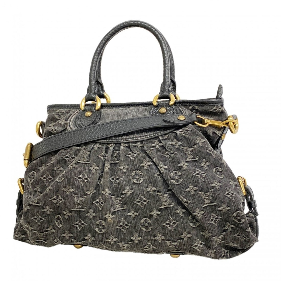 Louis Vuitton Monogram Denim Neo Cavie MM Handbag M95351 Noir 2-way bag for women: --- Catalog ---Category: SizeSize (HxWxD): 26cm x 34cm x 13cm / 10.23'' x 13.38'' x 5.11''Category: DesignType: HandbagColor: NoirGender: WomenCategory: GeneralMPN: M95351Brand: Louis Vuitton--- Item 