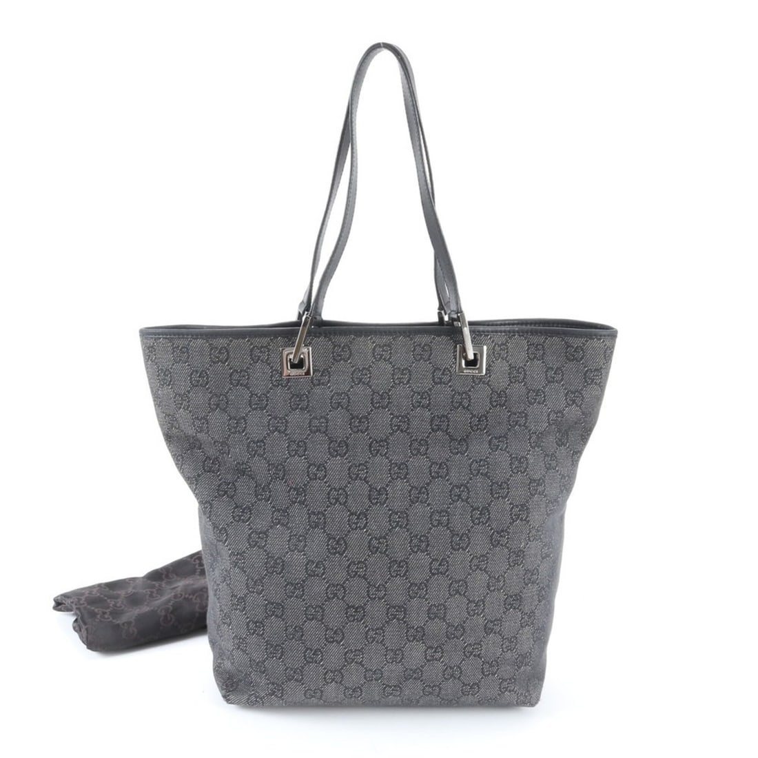Gucci GG Canvas 31243 Leather Tote Handbag Shoulder Bag Black Women's: --- Catalog ---Category: SizeSize (HxWxD): 31cm x 24cm x 11cm / 12.2'' x 9.44'' x 4.33''Category: DesignType: Handbag, Shoulder bag, Tote bagColor: Black, GrayGender: WomenMaterial: Leather , Canvas C