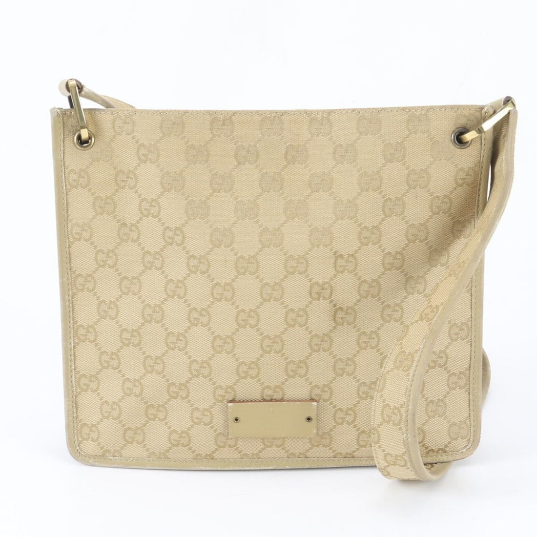 Gucci GG Canvas 91762 Leather Shoulder Bag Messenger for Men: --- Catalog ---Category: SizeSize (HxWxD): 22cm x 25cm x 6cm / 8.66'' x 9.84'' x 2.36''Category: DesignType: Messenger bag, Shoulder bagColor: BeigeGender: MenMaterial: Leather , Canvas Category: Gene