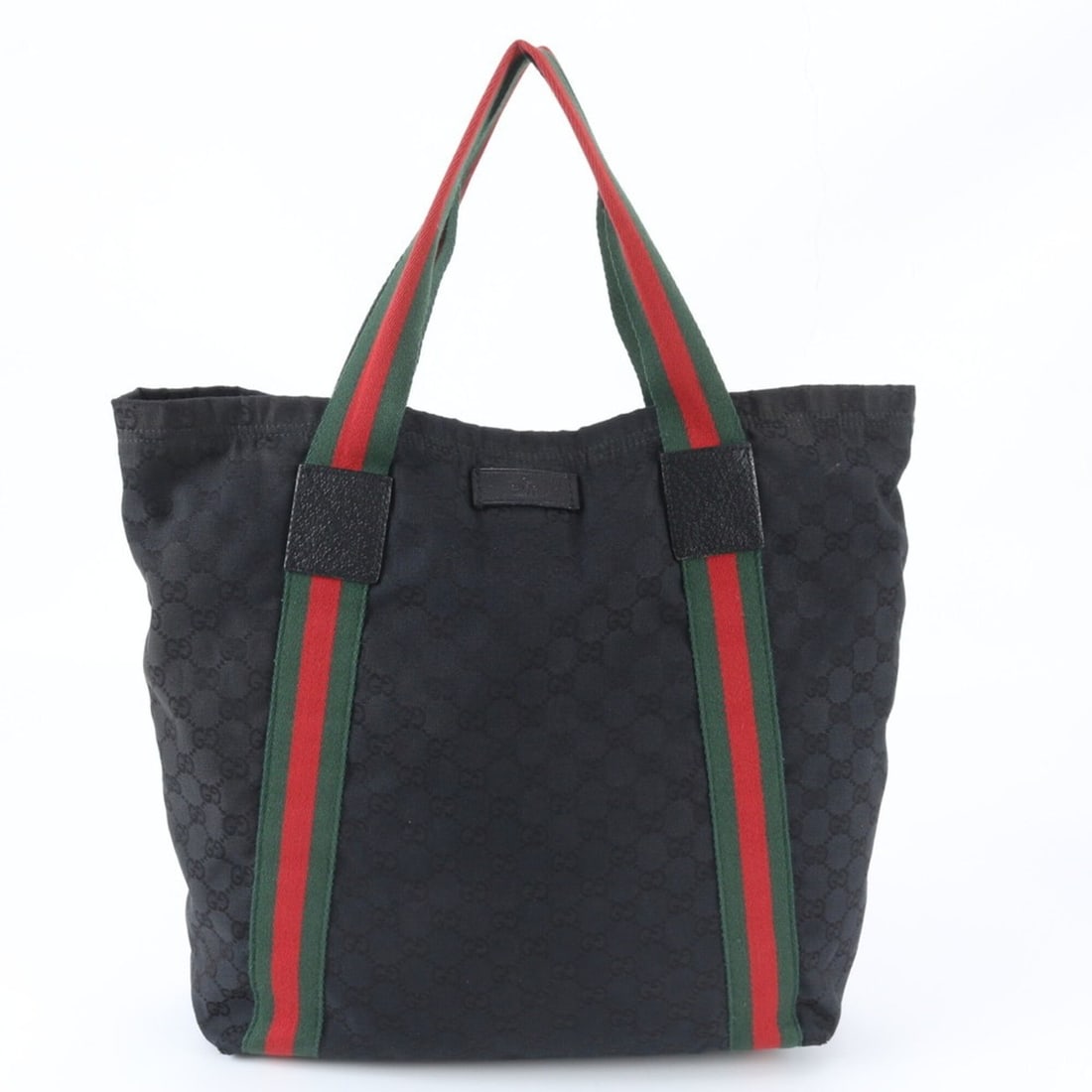 Gucci GG Canvas Sherry Line 189669 Tote Handbag Shoulder Bag Black Men's: --- Catalog ---Category: SizeSize (HxWxD): 38cm x 33cm x 13cm / 14.96'' x 12.99'' x 5.11''Category: DesignType: Shoulder bag, Tote bagColor: BlackGender: Men,WomenMaterial: Leather , Canvas Category: 