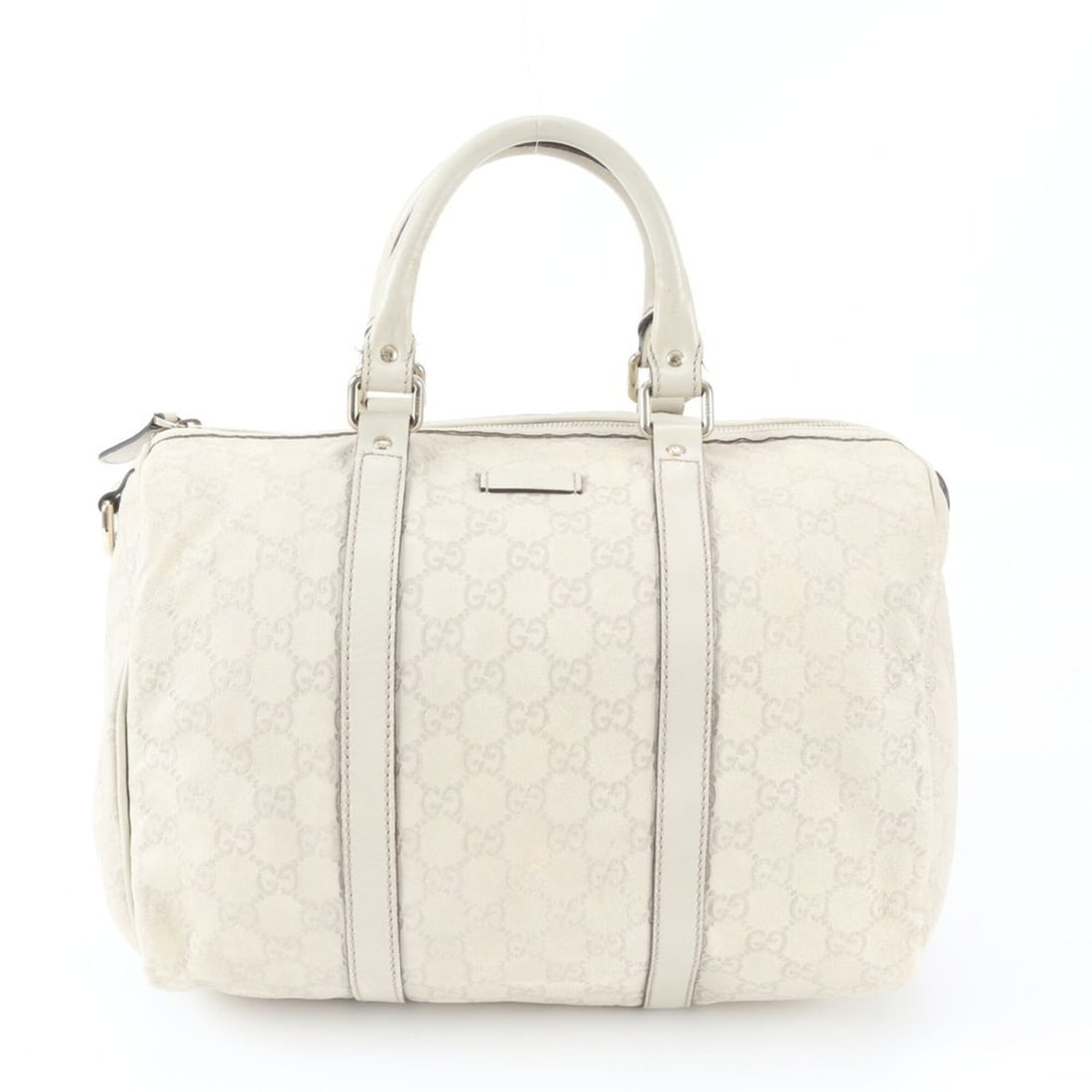 Gucci Guccissima Mini Boston 193603 Leather Handbag Tote for Women: --- Catalog ---Category: SizeSize (HxWxD): 23cm x 32cm x 18cm / 9.05'' x 12.59'' x 7.08''Handle Length: 32cm / 12.59''Category: DesignType: HandbagColor: IvoryGender: WomenMaterial: Leather Category: 