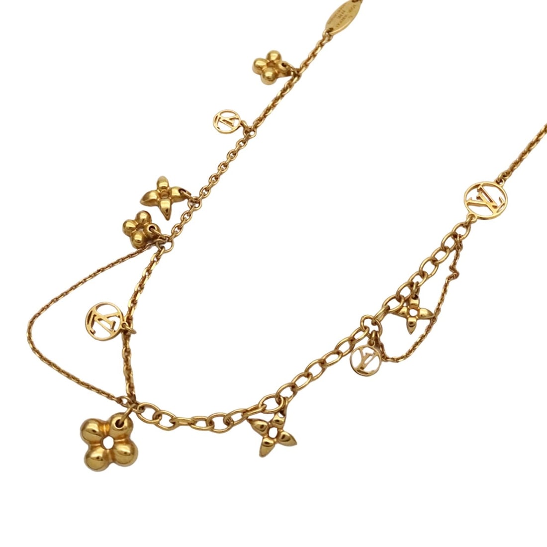 Louis Vuitton LOUIS VUITTON Necklace for Women, Brand GP LV Collier Blooming Gold M64855: --- Catalog ---Category: SizePendant Size: 12mm x 12mm / 0.47'' x 0.47''Neck Circumference: 38 cm - 43.5 cm / 14.96'' - 17.12''Category: DesignColor: GoldGender: WomenMaterial: Gold platingNecklace Ty