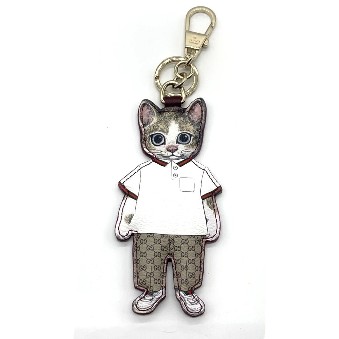 Gucci x Yuko Higuchi Collaboration Boris Bag Charm Cat GUCCI: --- Catalog ---Category: SizeWeight: 46g / 1.62oz.Category: DesignType: KeyringGender: WomenMaterial: GG SupremeCategory: GeneralBrand: GucciCountry of Origin: Japan--- Item List ---Section: Condition