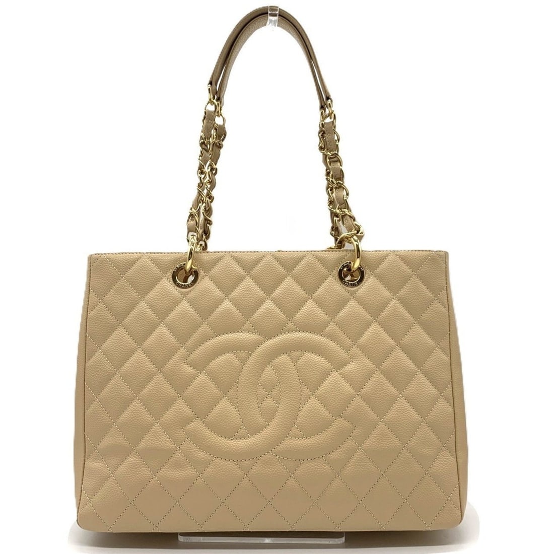 Chanel Grand Tote GST Caviar Skin Beige Gold Bag A50995 CHANEL (1 of 7)