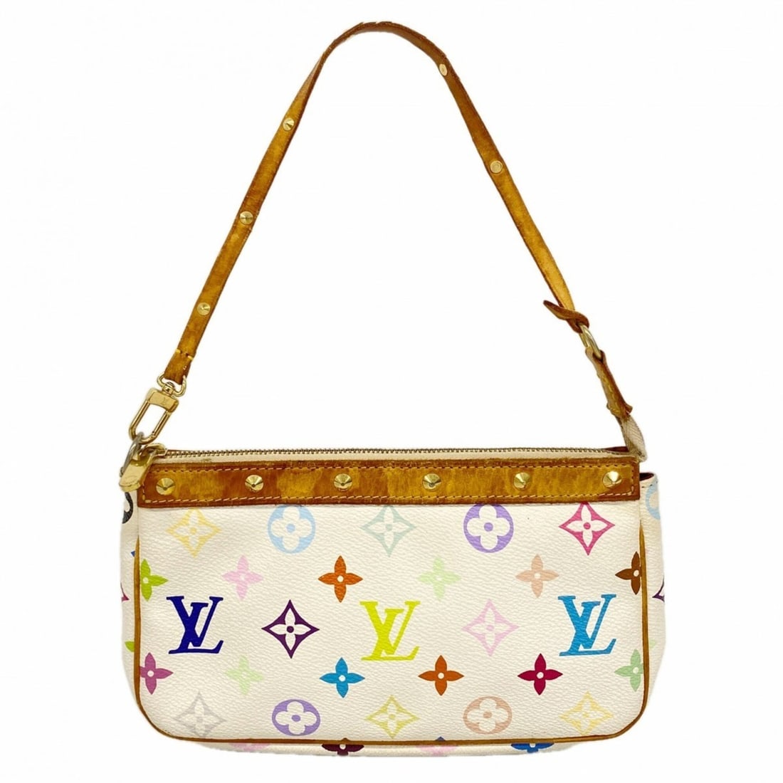 Louis Vuitton Bag/Pouch Monogram Multicolor Pochette Accessoires M92649 Blanc (Women's): --- Catalog ---Category: SizeSize (HxWxD): 12.5cm x 21cm x 4.5cm / 4.92'' x 8.26'' x 1.77''Category: DesignType: PouchColor: BlancGender: WomenCategory: GeneralMPN: M92649Brand: Louis Vuitton--- Item 