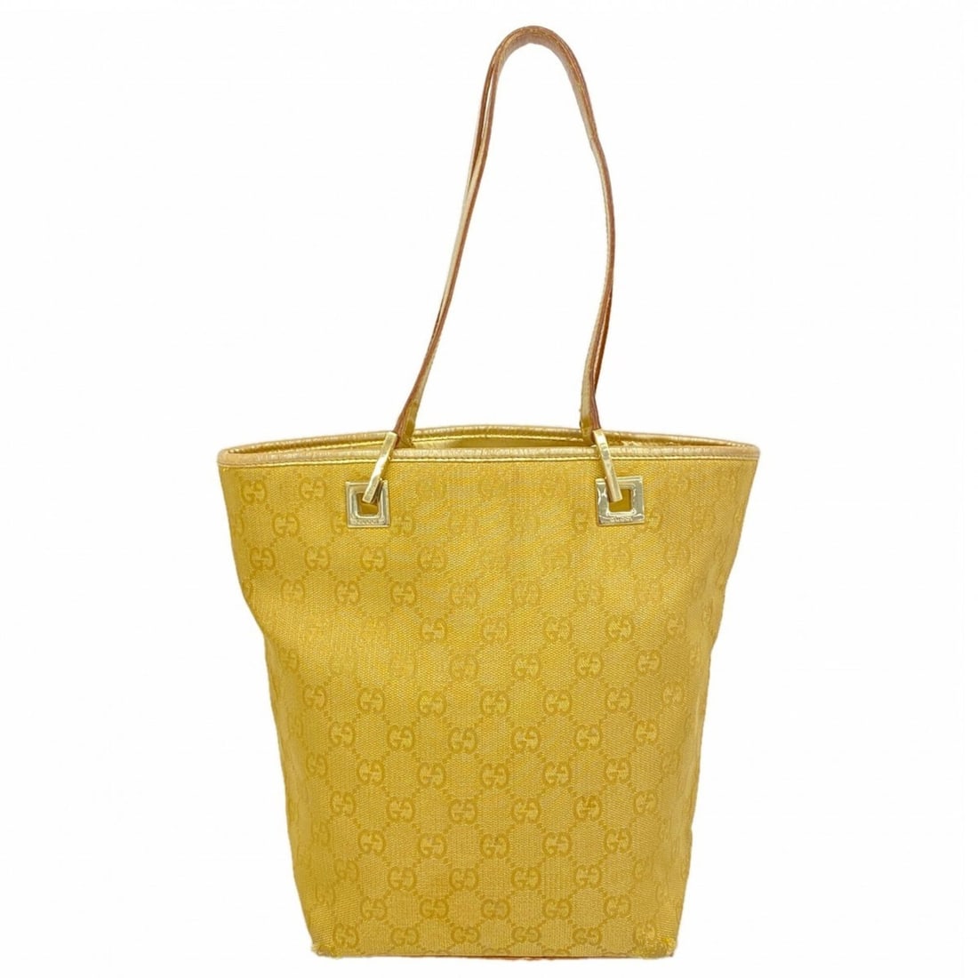 Gucci GG Canvas Tote Bag 002 1099 Gold Women's: --- Catalog ---Category: SizeSize (HxWxD): 25cm x 17cm x 9cm / 9.84'' x 6.69'' x 3.54''Category: DesignType: Tote bagColor: GoldGender: WomenMaterial: Canvas Hardware Color: GoldCategory: GeneralMPN: 