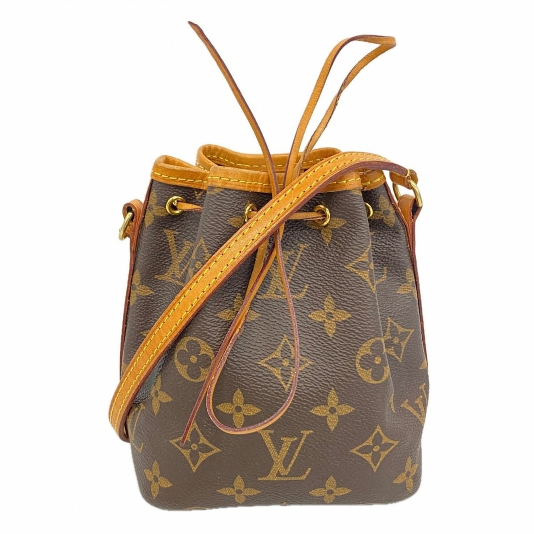 Louis Vuitton Monogram Nano Noe Shoulder Bag M41346 Brown Women's: --- Catalog ---Category: SizeSize (HxWxD): 15.5cm x 13cm x 9.5cm / 6.1'' x 5.11'' x 3.74''Category: DesignType: Shoulder bagColor: BrownGender: WomenCategory: GeneralMPN: M41346Brand: Louis Vuitton---