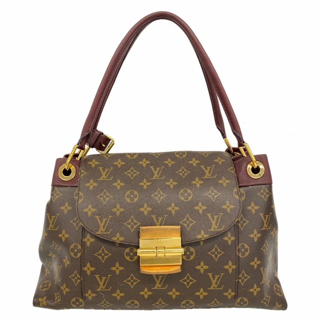 Louis Vuitton Monogram Olympe M40579 Shoulder Bag, Bordeaux Brown, Women's: --- Catalog ---Category: SizeSize (HxWxD): 28.5cm x 39cm x 14cm / 11.22'' x 15.35'' x 5.51''Category: DesignType: Shoulder bagColor: Bordeaux, BrownGender: WomenCategory: GeneralMPN: M40579Brand: Loui