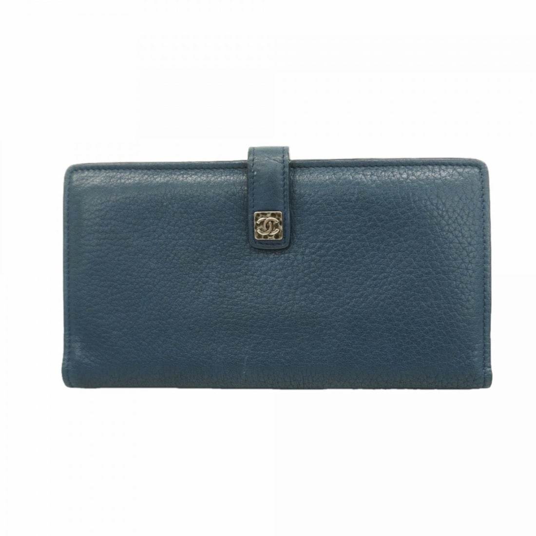 Chanel Leather Long Wallet, Blue, Women's: --- Catalog ---Category: SizeSize (HxWxD): 11cm x 18.5cm x 2.5cm / 4.33'' x 7.28'' x 0.98''Category: DesignType: Long wallet (bi-fold)Color: BlueGender: WomenMaterial: Leather Category: GeneralBrand: 