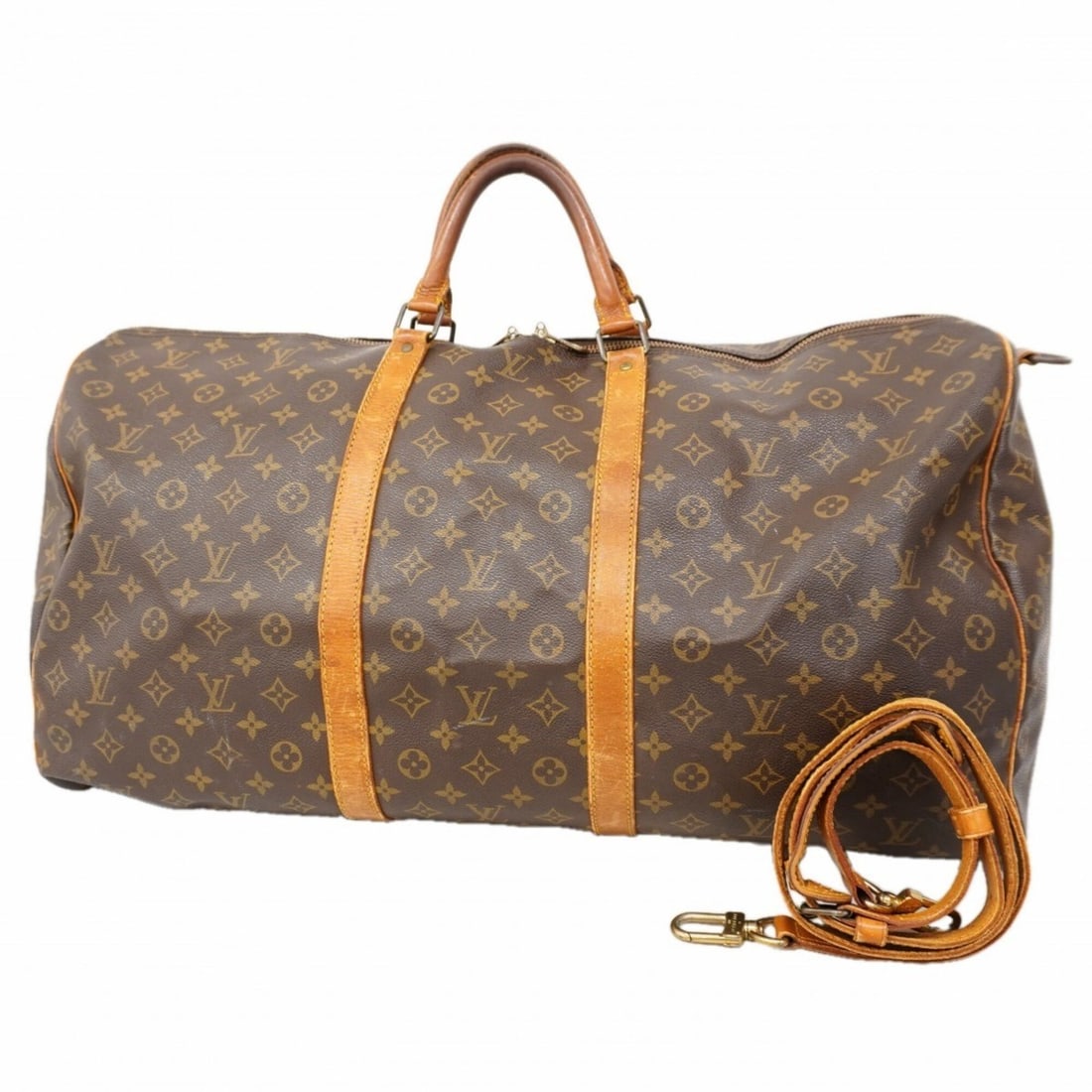 Louis Vuitton Bags - Boston Monogram Keepall Bandoulière 60 M41412 Brown Men's & Women's: --- Catalog ---Category: SizeSize (HxWxD): 32cm x 61cm x 26.5cm / 12.59'' x 24.01'' x 10.43''Category: DesignType: Boston bagColor: BrownGender: Men,WomenCategory: GeneralMPN: M41412Brand: Louis Vuitt