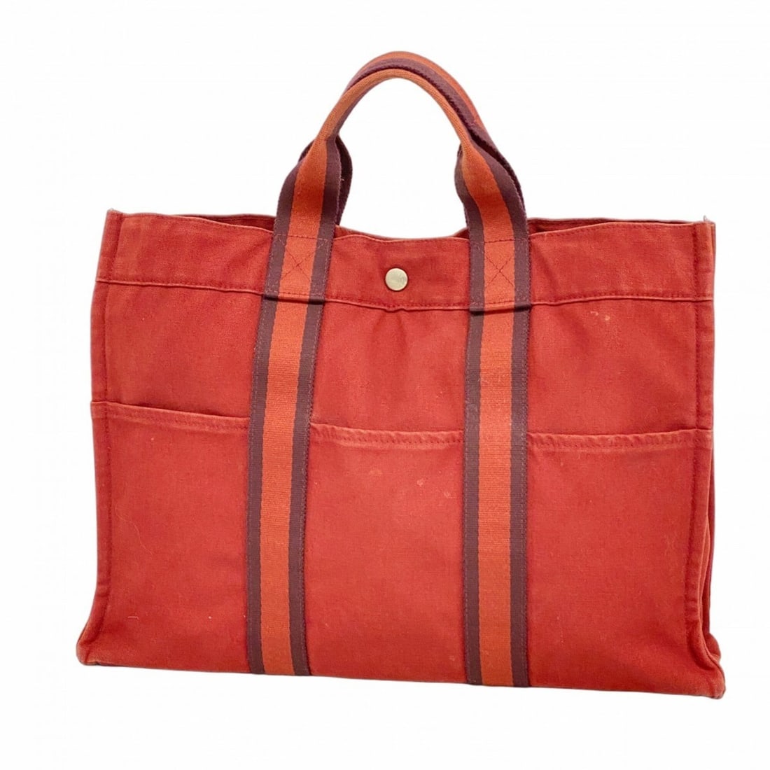 Hermes Fourre-Tout MM Canvas Tote Bag, Red, Men's & Women's: --- Catalog ---Category: SizeSize (HxWxD): 31cm x 43cm x 10cm / 12.2'' x 16.92'' x 3.93''Category: DesignType: Tote bagColor: Red colorGender: Men,WomenMaterial: Canvas Hardware Color: SilverCategory: