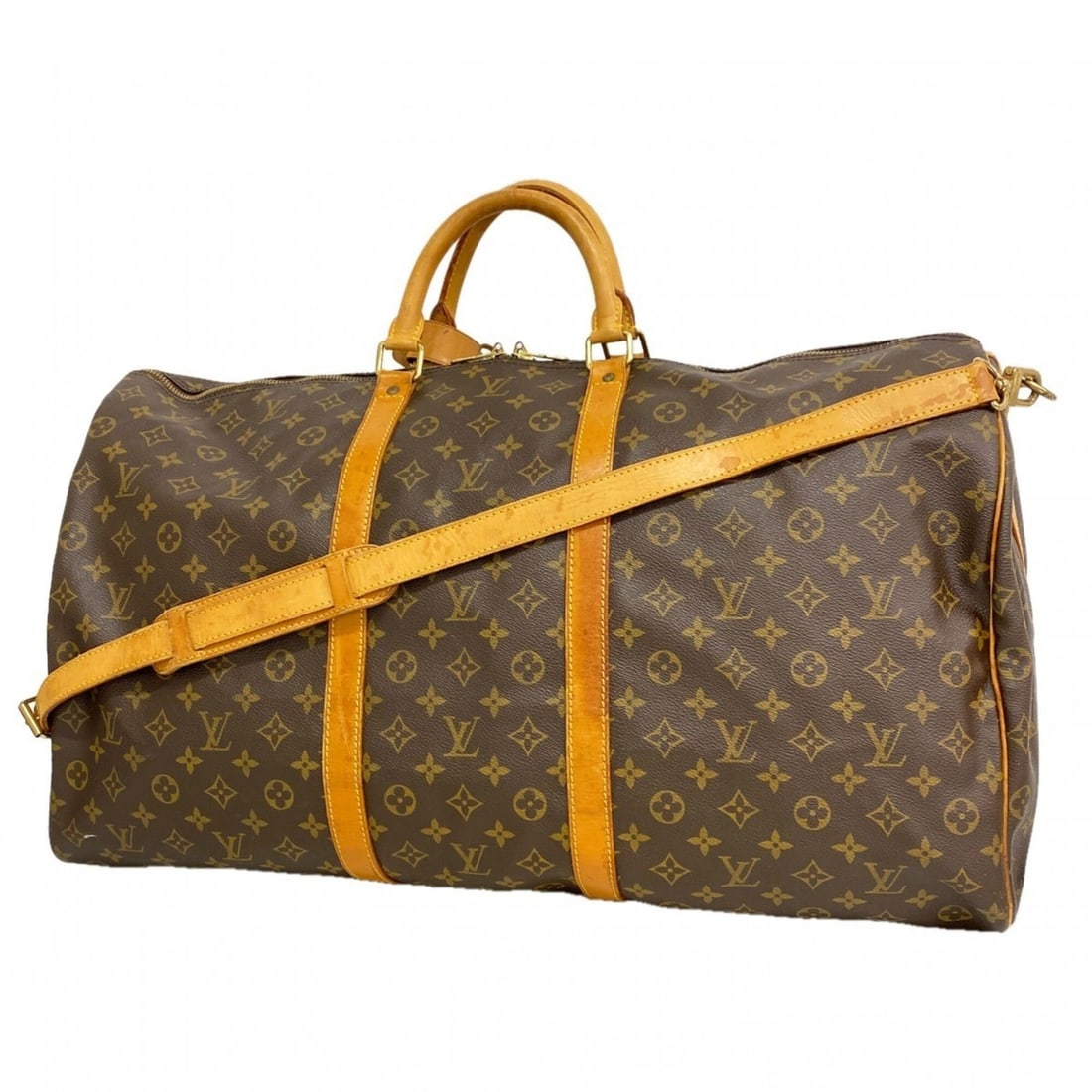 Louis Vuitton Bags - Boston Monogram Keepall Bandoulière 60 M41412 Brown Men's & Women's: --- Catalog ---Category: SizeSize (HxWxD): 33cm x 61cm x 26cm / 12.99'' x 24.01'' x 10.23''Category: DesignType: Boston bagColor: BrownGender: Men,WomenCategory: GeneralMPN: M41412Brand: Louis Vuitton