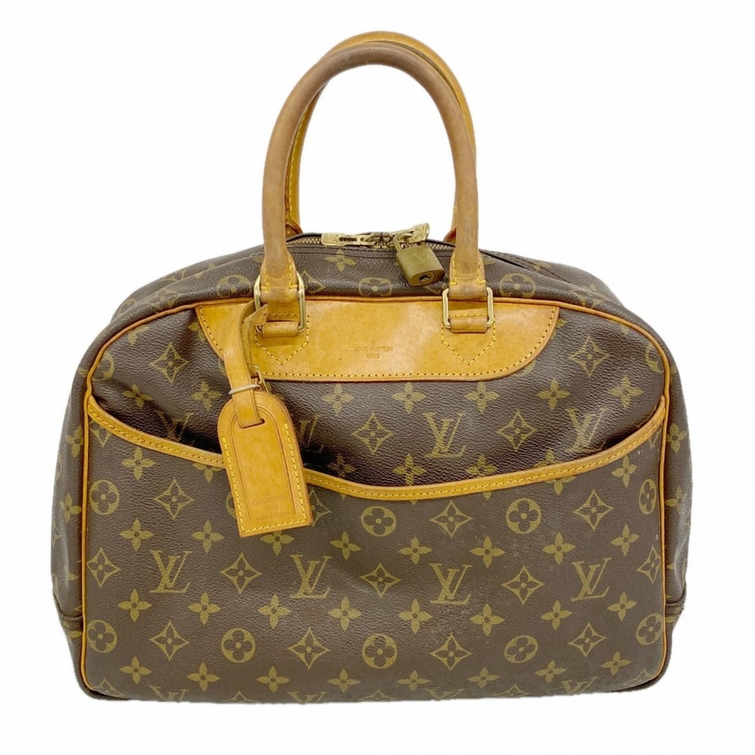 Louis Vuitton Monogram Deauville Handbag M47270 Brown Women's: --- Catalog ---Category: SizeSize (HxWxD): 26cm x 34cm x 13cm / 10.23'' x 13.38'' x 5.11''Category: DesignType: HandbagColor: BrownGender: WomenCategory: GeneralMPN: M47270Brand: Louis Vuitton--- Item