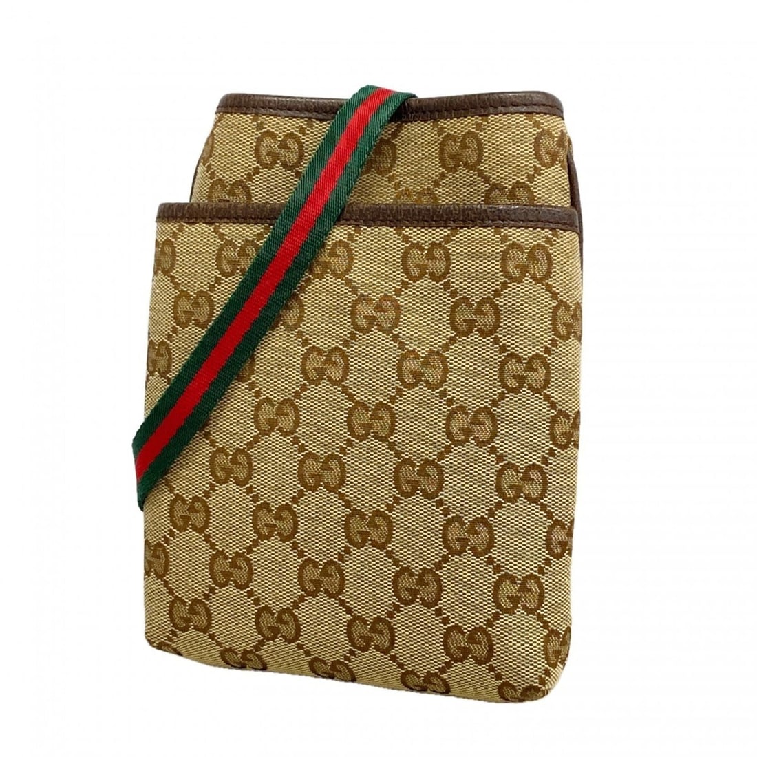 Gucci GG Canvas Sherry Line Shoulder Bag 141863 Brown Women's: --- Catalog ---Category: SizeSize (HxWxD): 18cm x 13.5cm x 2.5cm / 7.08'' x 5.31'' x 0.98''Category: DesignType: Shoulder bagColor: BrownGender: WomenMaterial: Canvas Hardware Color: SilverCategory: G