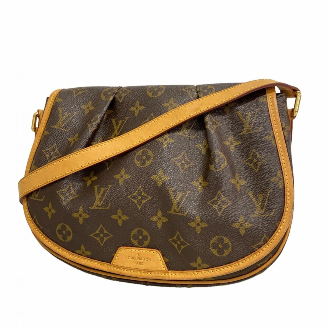 Louis Vuitton Monogram Menilmontant PM Shoulder Bag M40474 Brown Women's: --- Catalog ---Category: SizeSize (HxWxD): 21cm x 27cm x 8cm / 8.26'' x 10.62'' x 3.14''Category: DesignType: Shoulder bagColor: BrownGender: WomenCategory: GeneralMPN: M40474Brand: Louis Vuitton--- I
