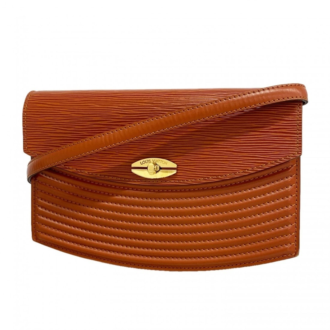 Louis Vuitton Epi Leather Shoulder Bag, Prebour, M52563, Kenya Brown, Women's (1 of 12)