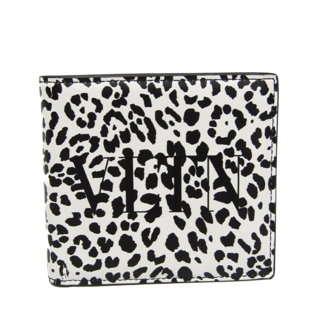 Valentino Garavani VLTN Logo Leopard Compact Wallet WY0P0654MHK Men,Women Leather Bill Wallet (1 of 12)