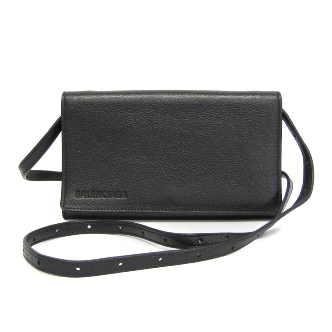 Balenciaga 616034 Women's Leather Shoulder Bag Black: --- Catalog ---Category: SizeSize (HxWxD): 11cm x 17cm x 1.5cm / 4.33'' x 6.69'' x 0.59''Strap Length: 34cm - 120cm / 13.38'' - 47.24''Category: DesignType: Shoulder bagColor: BlackGender: WomenClosur
