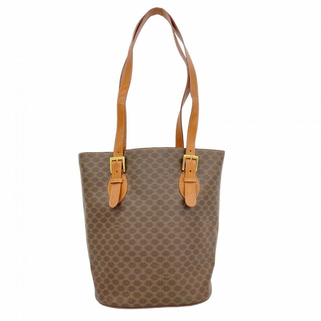 Celine Macadam Tote Bag, Brown, Women's: --- Catalog ---Category: SizeSize (HxWxD): 27cm x 20.5cm x 12cm / 10.62'' x 8.07'' x 4.72''Category: DesignType: Tote bagColor: BrownGender: WomenMaterial: PVC Hardware Color: GoldCategory: GeneralBra