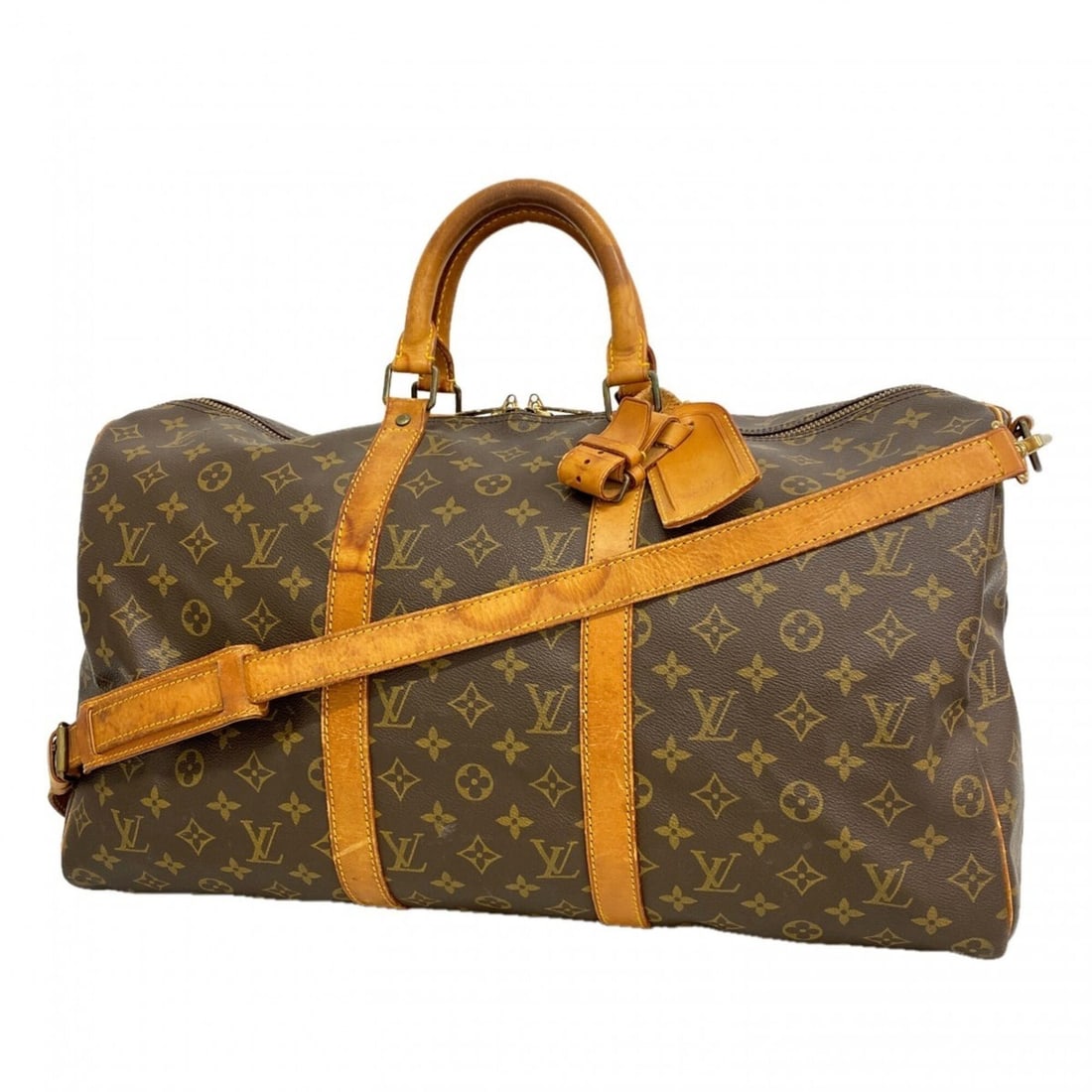 Louis Vuitton Bags - Boston Monogram Keepall Bandoulière 50 M41416 Brown Men's & Women's: --- Catalog ---Category: SizeSize (HxWxD): 29cm x 50cm x 23cm / 11.41'' x 19.68'' x 9.05''Category: DesignType: Boston bagColor: BrownGender: Men,WomenCategory: GeneralMPN: M41416Brand: Louis Vuitton-