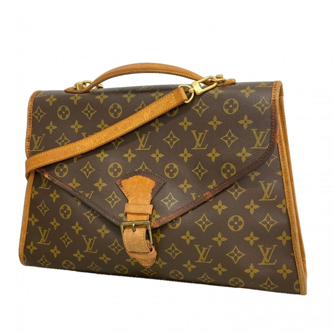 Louis Vuitton Monogram Beverly Handbag M51120 Brown 2-way bag for women: --- Catalog ---Category: SizeSize (HxWxD): 29cm x 43cm x 11cm / 11.41'' x 16.92'' x 4.33''Category: DesignType: HandbagColor: BrownGender: WomenCategory: GeneralMPN: M51120Brand: Louis Vuitton--- Item