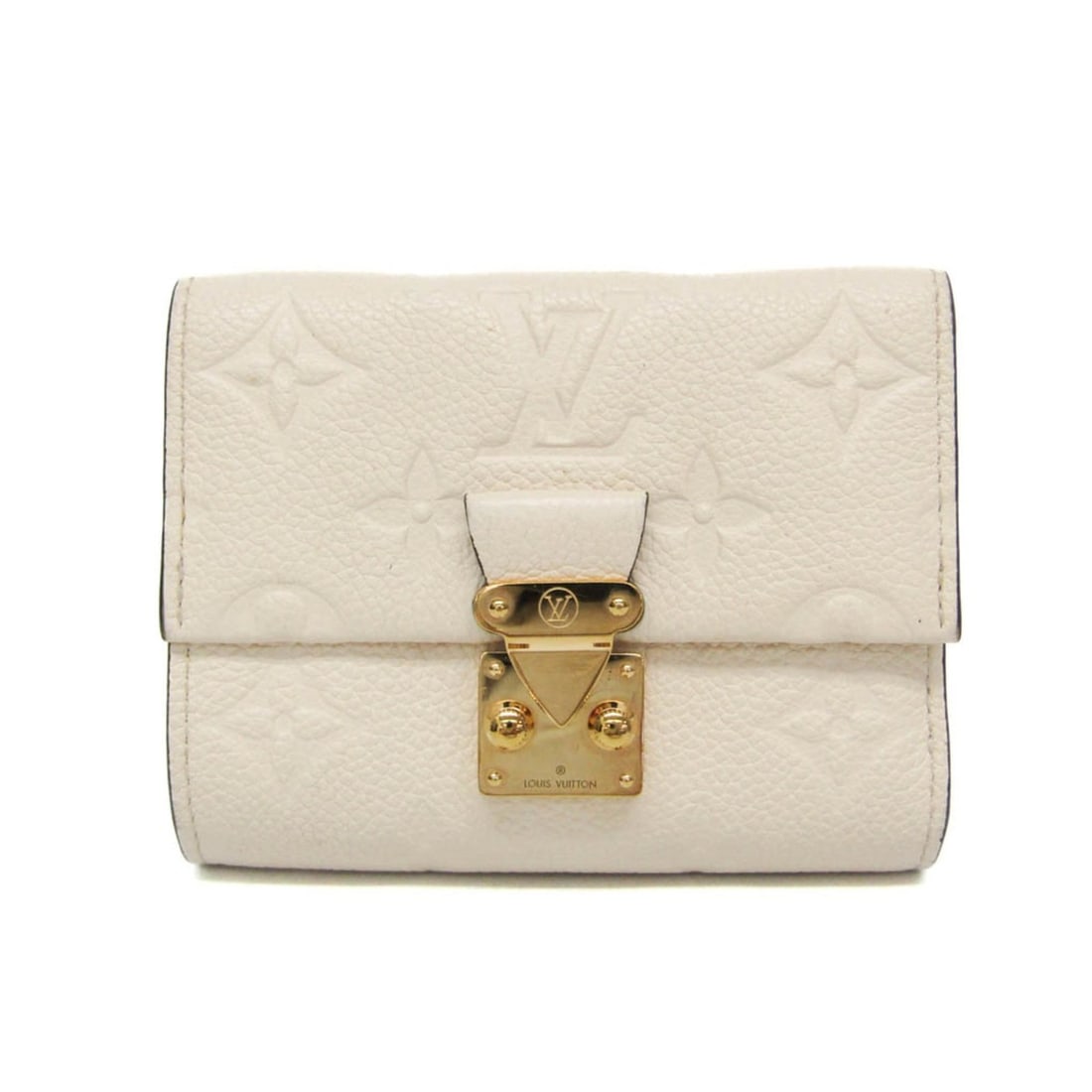 Louis Vuitton Monogram Empreinte Métis Compact Wallet M81071 Women's Monogram Empreinte Wallet: --- Catalog ---Category: SizeSize (HxWxD): 9cm x 11cm x 3cm / 3.54'' x 4.33'' x 1.18''Category: DesignType: Wallet (tri-fold)Color: Cream, Off-whiteGender: WomenClosure: Push lockMaterial: Monogram Em