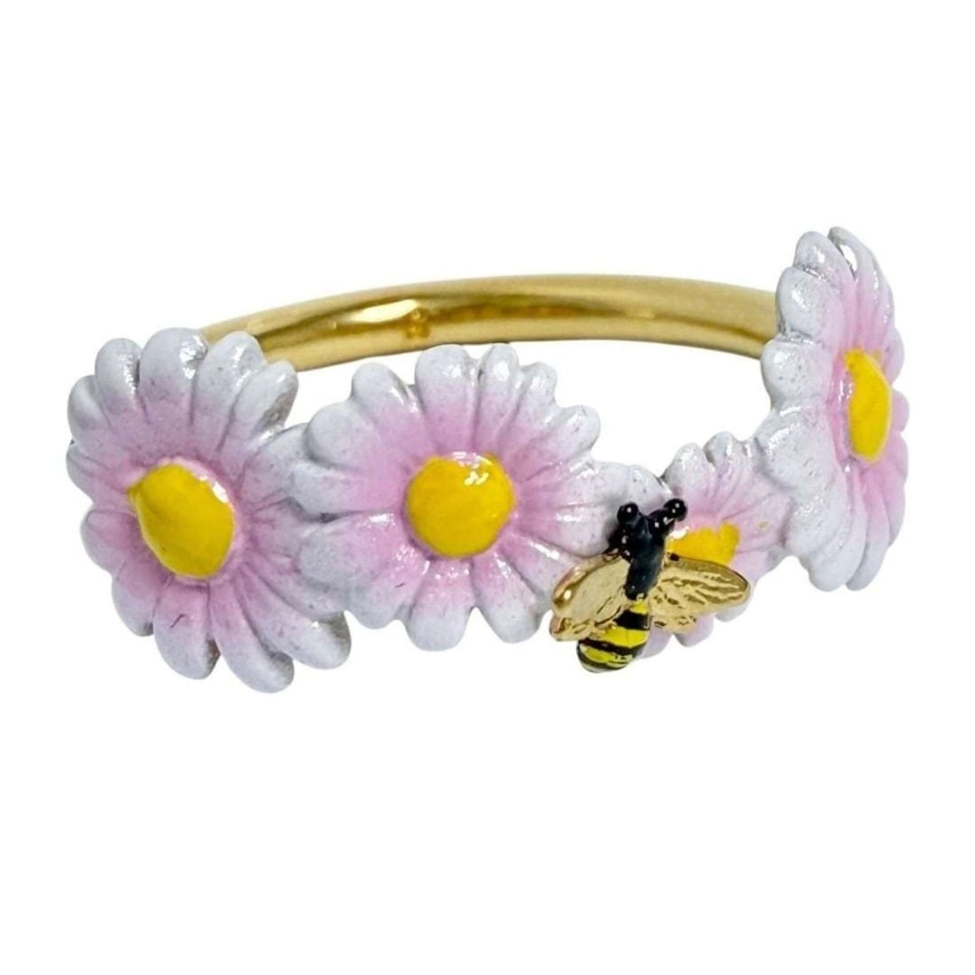Christian Dior Dior Women's Daisy Flower Ring, Size S (12): --- Catalog ---Category: SizeJP Size: 12US Size: 6.5Category: DesignType: Band ringGender: WomenMaterial: MetalCategory: GeneralBrand: Christian Dior--- Item List ---Section: ConditionRanking: Rank S 