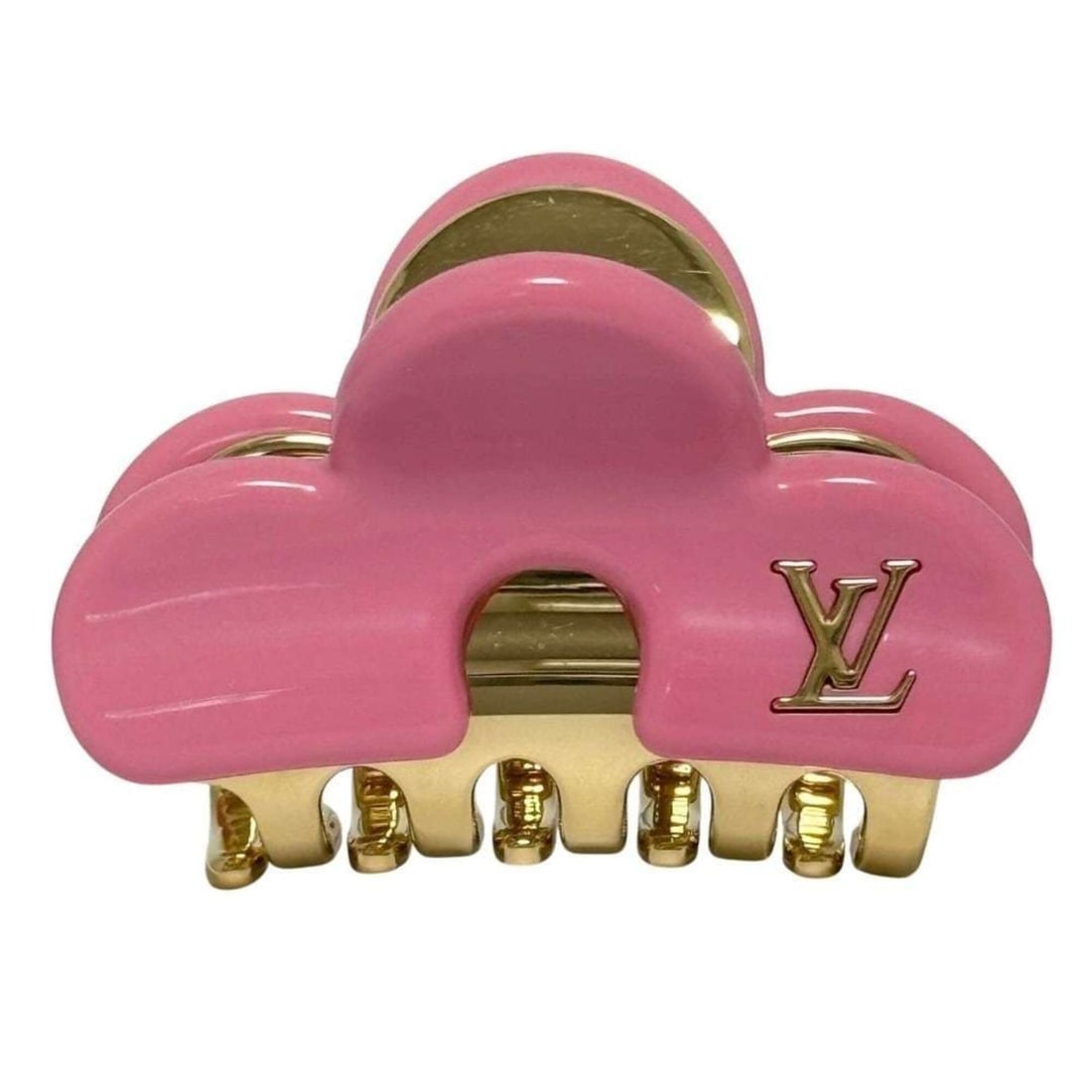 Louis Vuitton Women's LV Hair Clip Barrette Hairpin, Pink: --- Catalog ---Category: SizeSize (LxW): 4cm x 5.5cm / 1.57'' x 2.16''Category: DesignType: BarretteGender: WomenMaterial: MetalCategory: GeneralBrand: Louis VuittonCountry of Origin: Italy--- Item Li