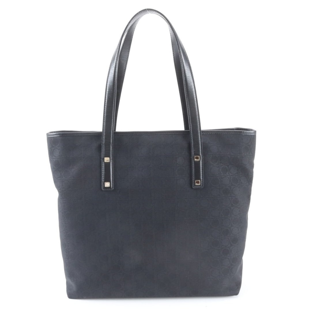 Excellent condition Salvatore Ferragamo Gancini Monogram Leather Tote Bag/Handbag/Shoulder Bag,: --- Catalog ---Category: SizeSize (HxWxD): 30cm x 33cm x 11cm / 11.81'' x 12.99'' x 4.33''Category: DesignColor: BlackGender: MenMaterial: Leather Category: GeneralBrand: Salvatore FerragamoCountry of