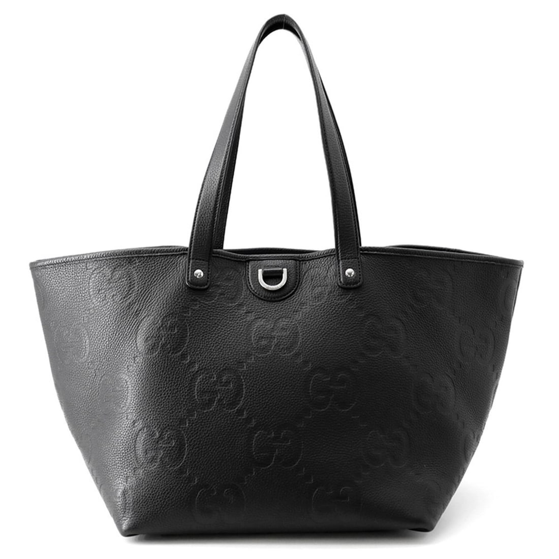 Gucci Jumbo GG Medium Leather Tote Bag 818771 GUCCI Handbag Black: --- Catalog ---Category: SizeSize (HxWxD): 29cm x 30cm x 27cm / 11.41'' x 11.81'' x 10.62''Category: DesignType: Tote bagColor: BlackGender: Men,WomenMaterial: Leather Category: GeneralBrand: GucciCou